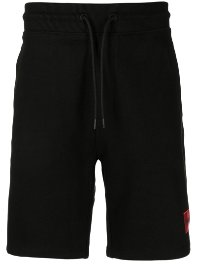 Hugo Boss Logo-print Shorts In Black
