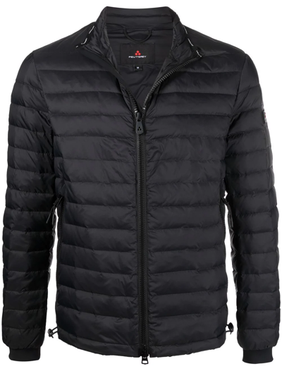 Peuterey Logo-patch Feather-down Jacket In Black