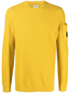 C.p. Company Cp Company Men's Yellow Cotton Sweater In Red