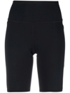 Girlfriend Collective Black Float High-rise Bike Shorts In Black