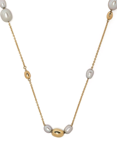 The Alkemistry 18kt Yellow Gold Viana Pearl And Gold Bead Necklace