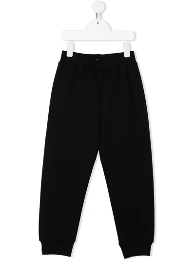 Versace Kids' Elasticated Track Pants In Black