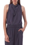 Equipment Peri Sleeveless Silk Blouse In Eclipse
