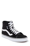Vans Sk8-hi Tapered Sneaker In Suede/ Canvas Black/ White