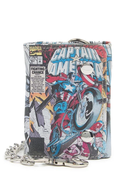 Marvel Captain America Ride Chain Wallet In Multi