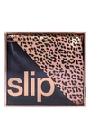 SLIP WILD LEOPARD SILK HAIR WRAP