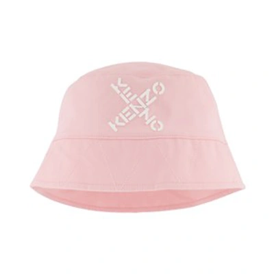 Kenzo Kids' Branded Bucket Hat Pink