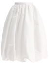 Alexander Mcqueen High-waisted Full Midi Skirt In White