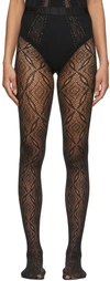 Wolford Black Alberta Ferretti Edition Ajouré Net Tights In 7005 Black
