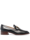 TOD'S CHAIN-DETAIL LEATHER LOAFERS