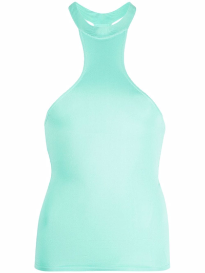 Alessandro Vigilante Technical-knit Racerback Tank Top In Verde