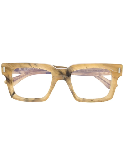 Cutler And Gross Square-frame Optical Glasses In Nude