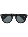 Cutler And Gross 0734 Round Sunglasses In Schwarz