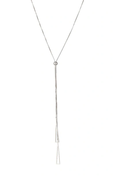 Eye Candy Los Angeles Lisa Double Chain Necklace In Silver
