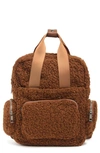 MADDEN GIRL FAUX SHEARLING BACKPACK
