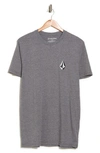 Volcom Sickly Stone Heathered T-shirt In Graphite