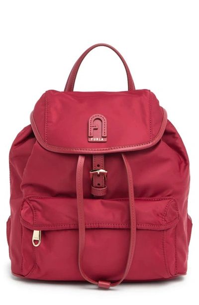 Furla Calipso Nylon Drawstring Backpack In Cabernet | ModeSens display picture 3