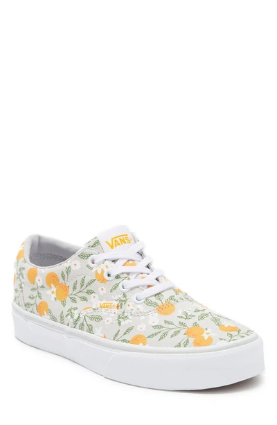 Vans Lace-up Doheny Sneaker In Citrus Floral Dawn Blue/white
