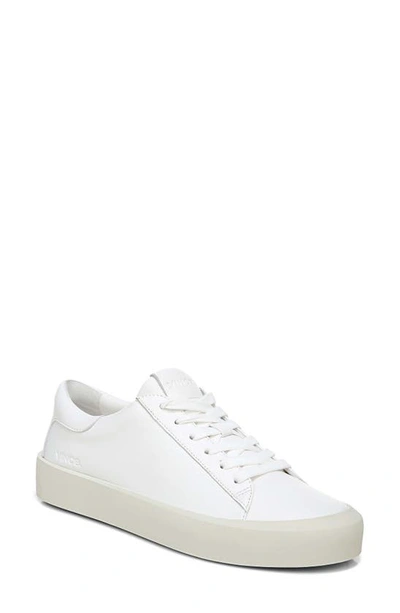 Vince Gabi Leather Low-top Sneakers In White