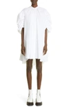 ALEXANDER MCQUEEN DAYBREAK CLOUD COTTON BUTTON-UP DRESS