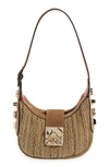 CHRISTIAN LOUBOUTIN MINI CARASKY TRESSAGE WOVEN SHOULDER BAG