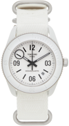 Tom Ford Ocean Plastics Sport Stainless Steel Strap Watch In White