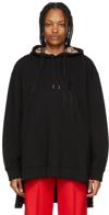Burberry Black Aurore Vintage Check Hoodie In Black