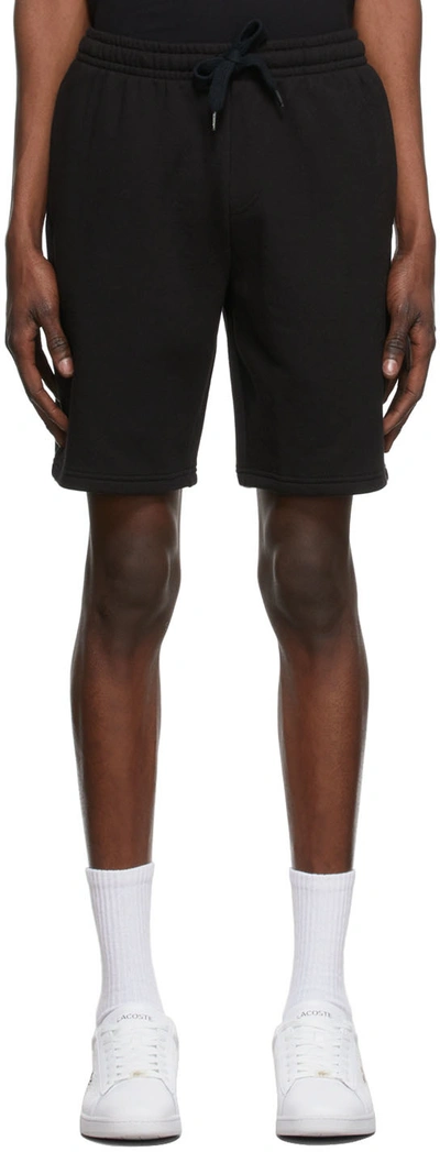 Lacoste Black Jersey Fleece Shorts