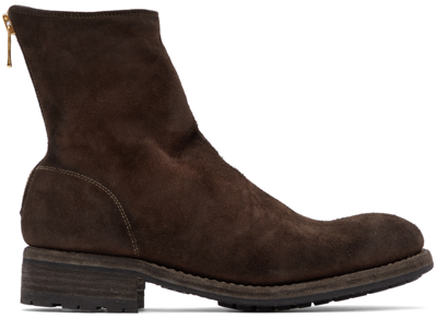 Undercover Brown Guidi Edition Horse Zip Boots In Dark Brown
