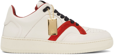 Human Recreational Services Off-white & Red Mongoose Low Trainers In Off White/red