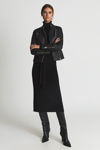 Reiss Tallis Leather Biker Jacket In Black