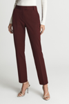 Reiss Slim Fit Tailored Trousers In Maroon