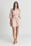 Reiss Demi One-shoulder Dress In Nude