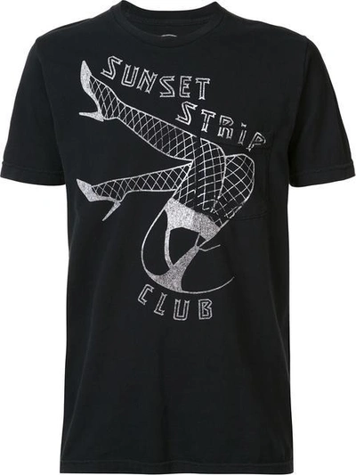 Local Authority Sunset Strip Pocket T In Black