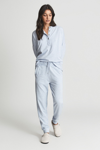 Reiss Jules Brushed Cuffed Jogger In Blue