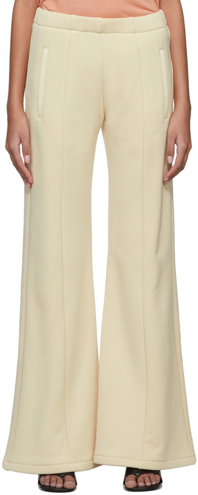 Amiri Paneled Cotton-jersey Wide-leg Track-pants In Neutral