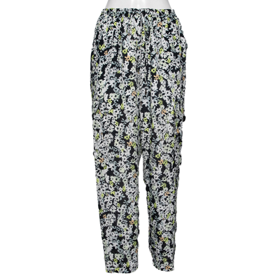 Pre-owned See By Chloé Multicolor Floral Printed Silk Trouser M