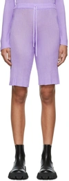 Marques' Almeida Ssense Exclusive Purple Viscose Shorts In Lilac