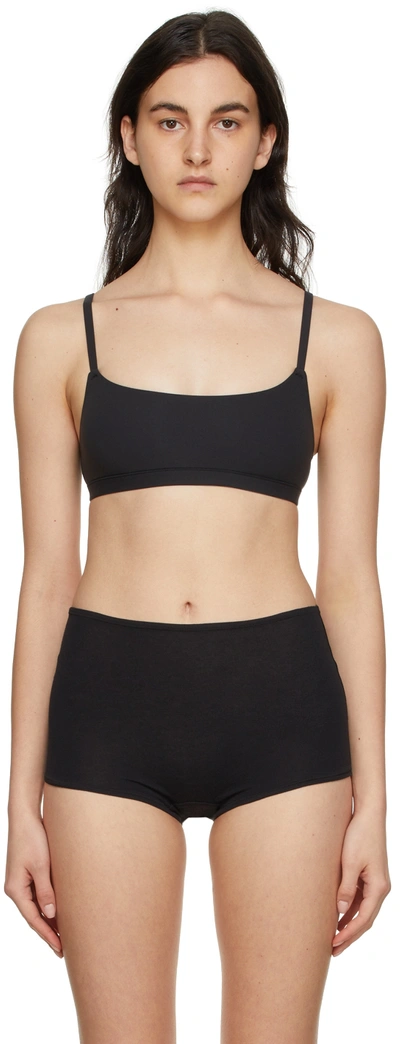 Skims Fits Everybody Scoop Neck Bralette In Black