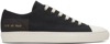 Common Projects Tournament Low Rubber-trimmed Canvas Sneakers In 7547 Black