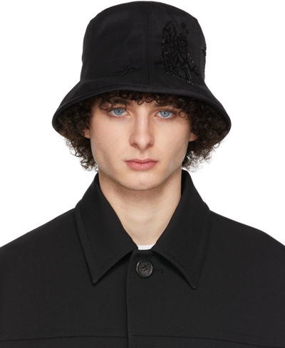 We11 Done Black Angel Sequin 6-panel Hat