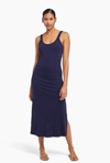 Vitamin A West Organic Rib Tank Dress In Midnight Organic Rib