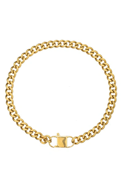 Eye Candy Los Angeles Cuban Link Curb Chain Necklace In Gold