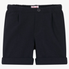 Il Gufo Boys Blue Cotton Shorts In Blue
