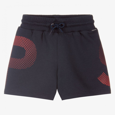 Paul Smith Junior Kids' Boys Navy Blue Cotton Jersey Shorts