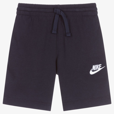Nike Kids' Boys Navy Blue Logo Shorts