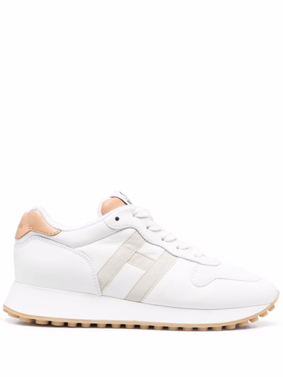 Hogan H383 Sneakers With H On The Side In White