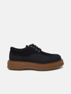 Hogan Untraditional Logo Embossed Lace-up Shoes In Black