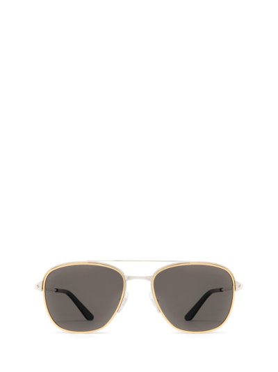 Cartier Aviator Frame Sunglasses In Silver