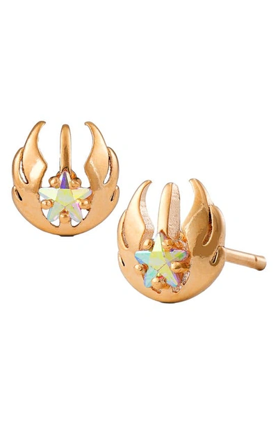 Girls Crew Star Wars™ Jedi Order Stud Earrings In Rose Gold-plated